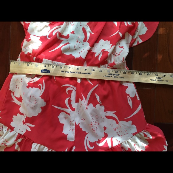 Henrigirl Floral Scoop Back Ruffle Romper - Picture 7 of 10